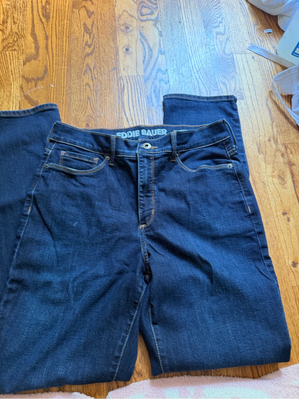 Eddie Bauer Women's Navy Straight Jeans